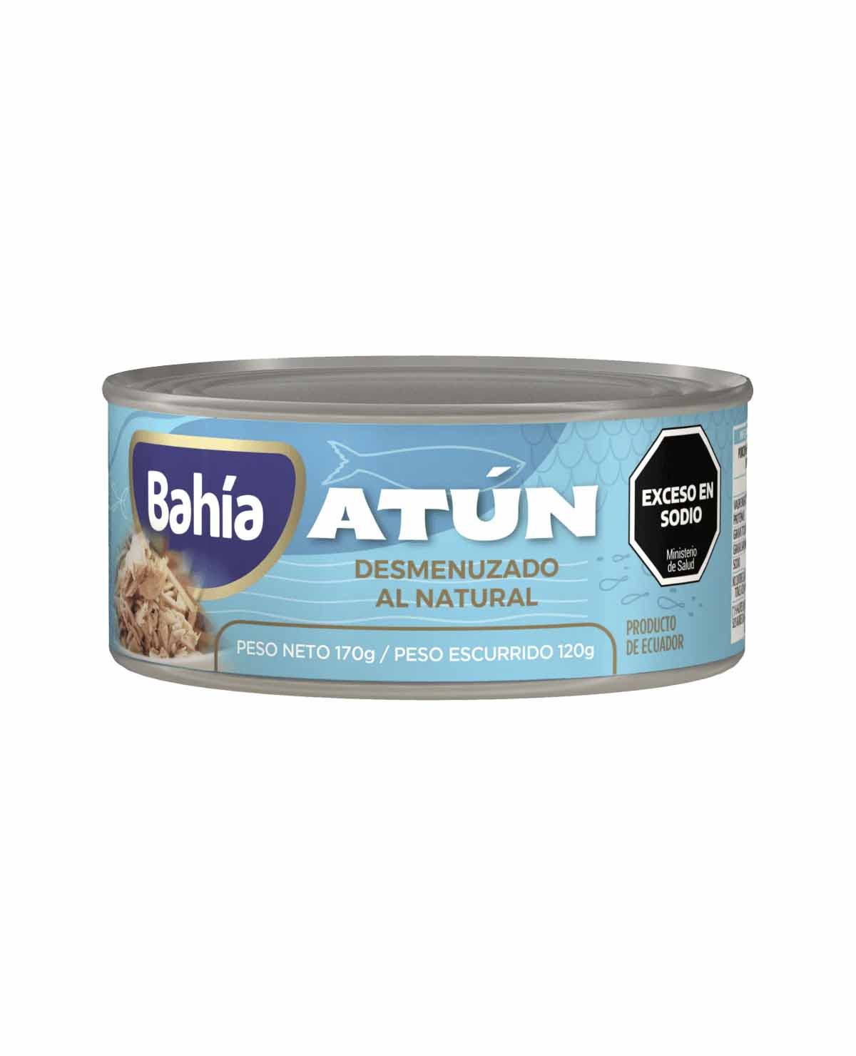 Atún Bahía Desmenuzado Al Natural x 170 Gr
